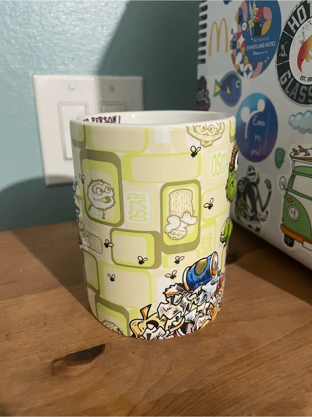 OSCAR THE GROUCH COFFEE MUG I'M NOT A MORNING PERSON